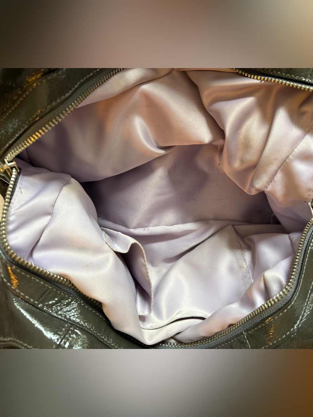 Coach Glossy Maggie Patent Leather Shoulder Hobo - Picture 7 of 11